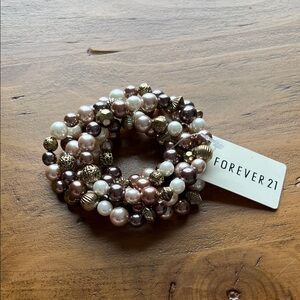 Forever 21 Multicolor Beaded Bracelet Set
